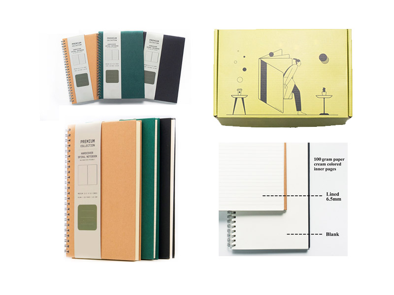 School branded notebooks and exercise books