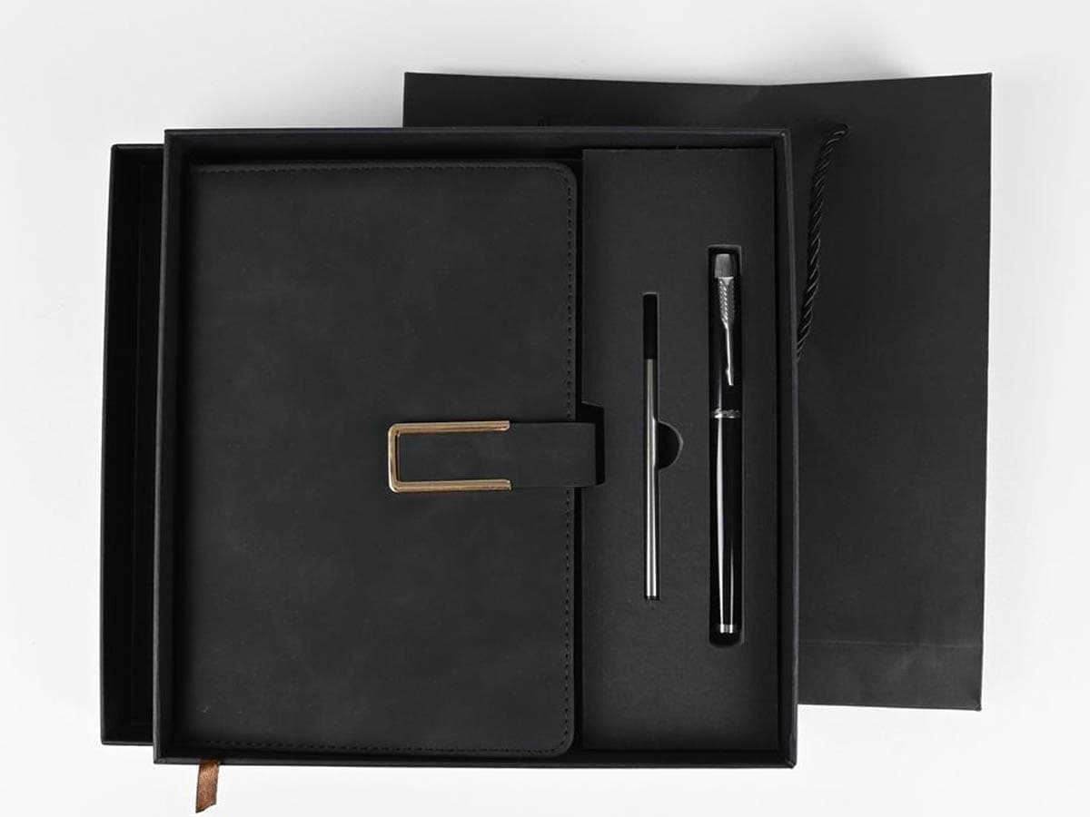Corporate gift notebook set with pen and box