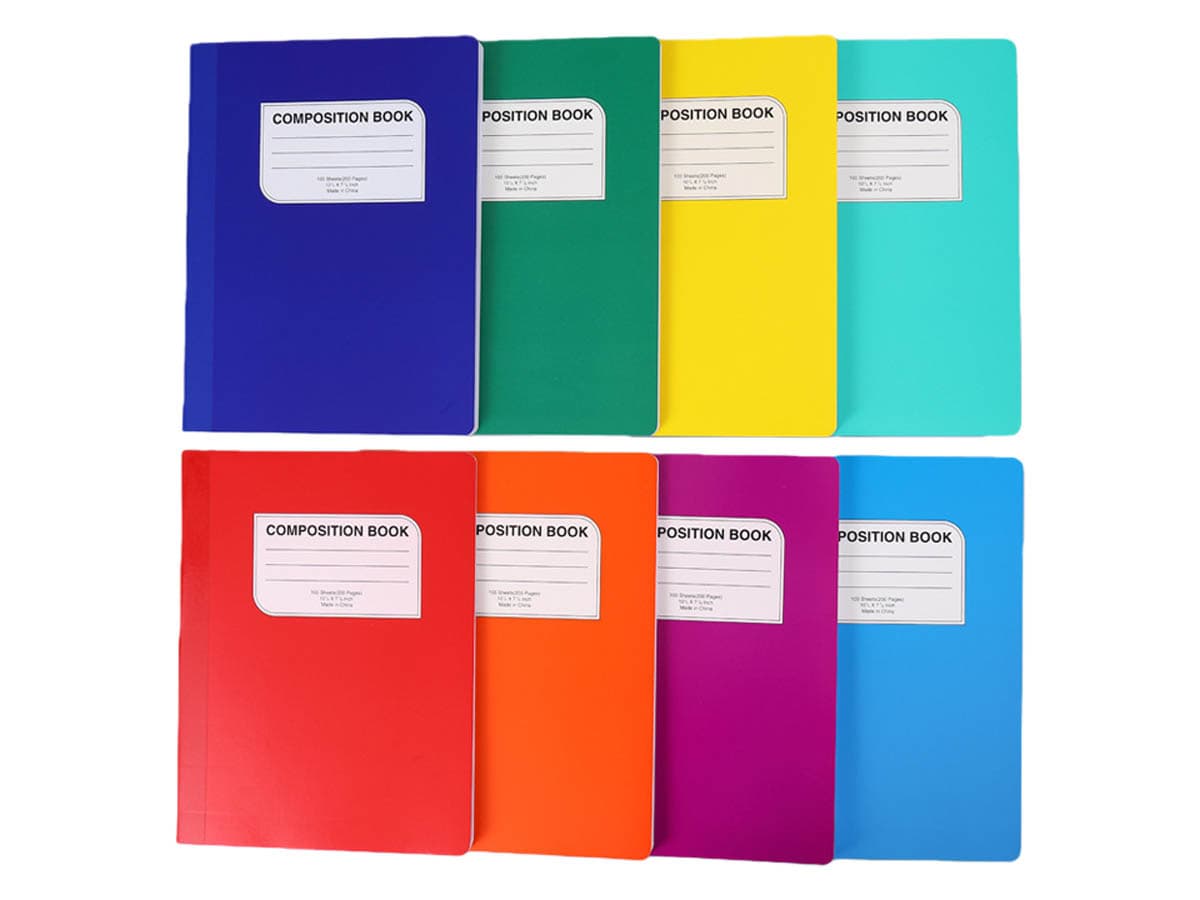School branded notebooks and exercise books