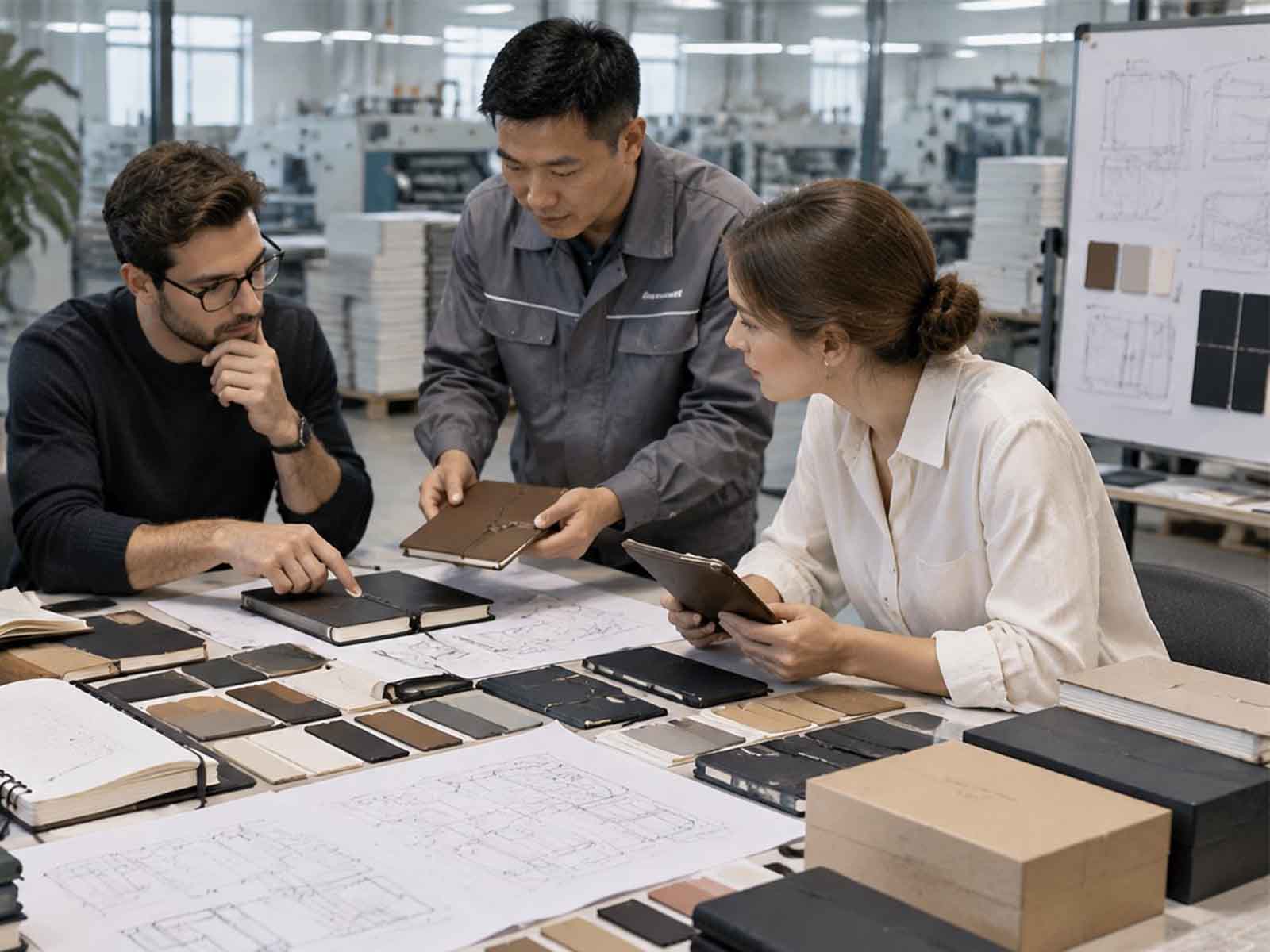 Private label notebook development process from idea and design to sample approval and mass production